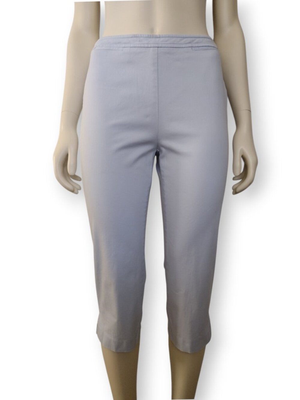 Ann Taylor Light Blue High Waisted Side Zip Skinny Capri Pants Size 4